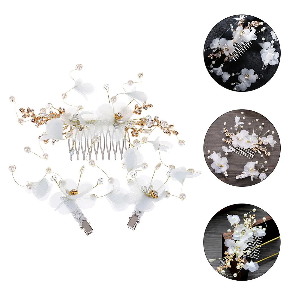 

1 Set/3pcs Hair Comb Delicate Hair Jewelry Creative Hair Clips Bridal Hair Comb