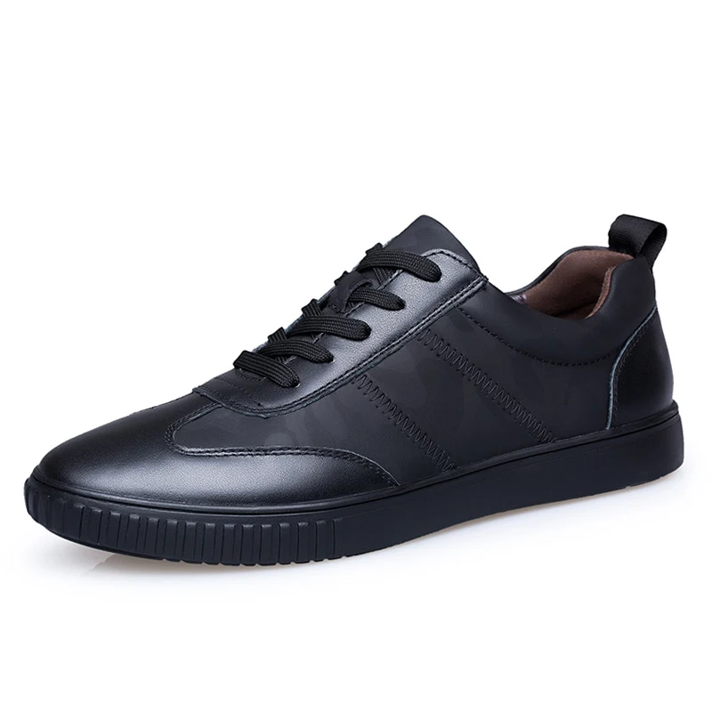 Туфли мужские прогулочные из натуральной кожи удобная повседневная обувь