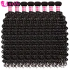 Глубокая волна пряди 100% Пряди человеческих волос для наращивания на возраст 2, 3, 4, 5, 10 прядипакет цена оптовой продажи кудрявые бразильские волосы пряди сделка
