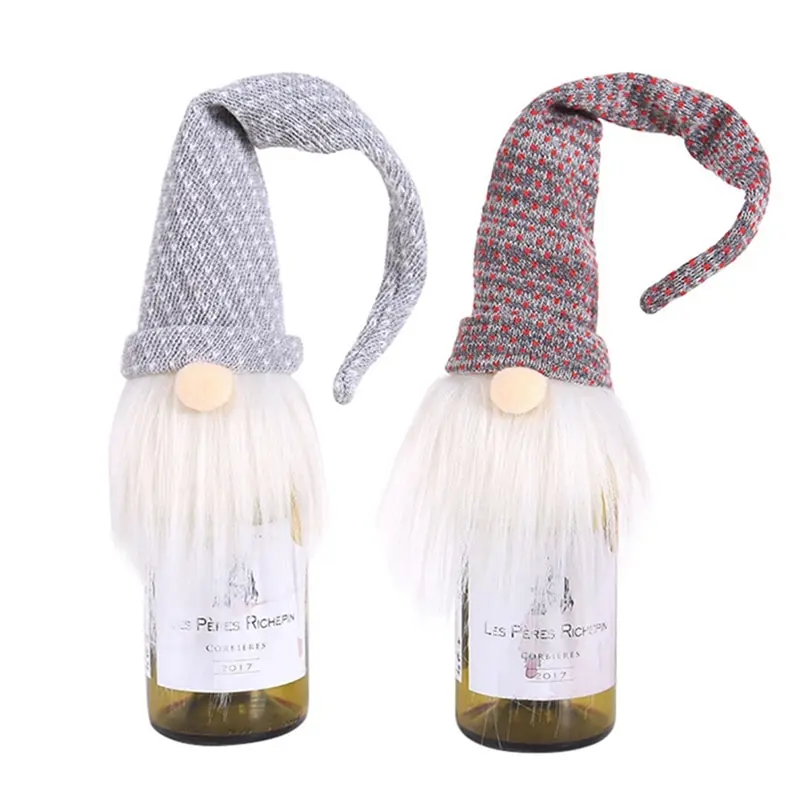 

Для возраста от 1 шт., рождественские украшения, Nordic Санта Клаус набор для красного вина набор с бутылкой шампанского Рождественская елка ук...