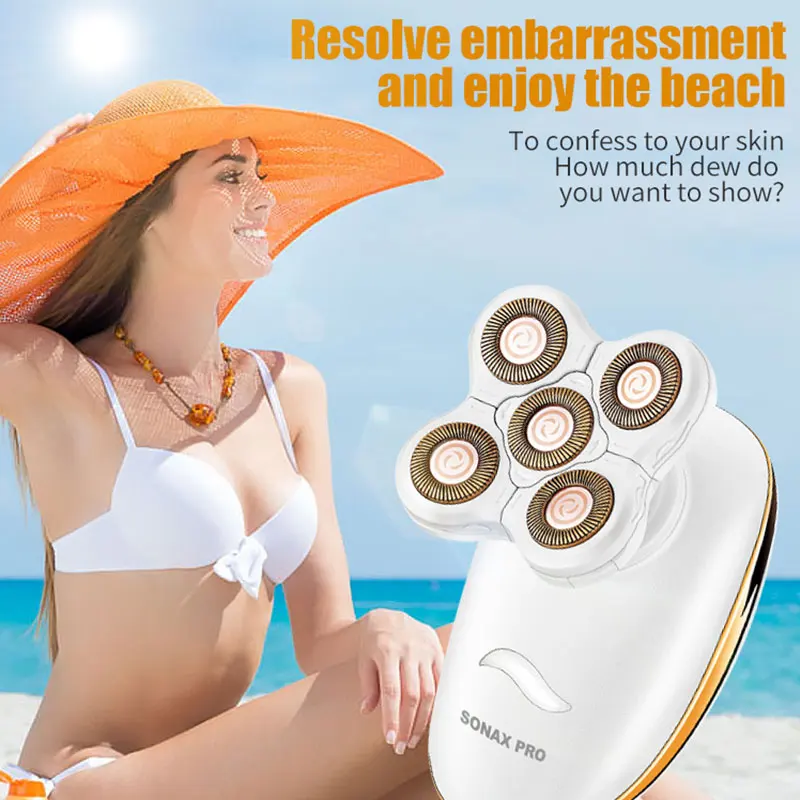 Новый моющийся Женский Электрический эпилятор для лица Водонепроницаемый