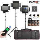 Viltrox VL-S192T 2 светодиодный 3 шт. светодиодная камера фото Светодиодная панель для видеосъемки двухцветная Регулируемая яркость свет набор с светильник ветительной стойкой