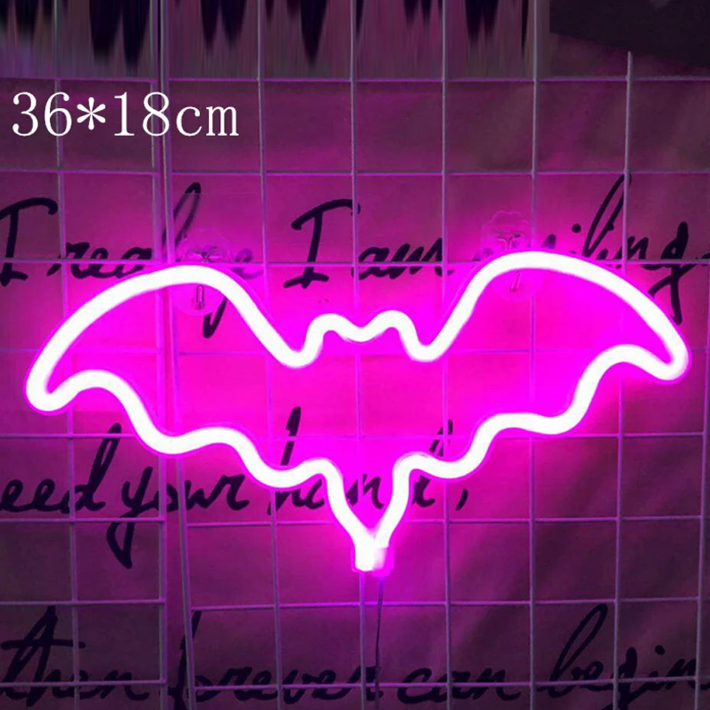 Неоновый светодиодный светильник 5 В USB/с питанием от аккумулятора Радужный в
