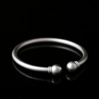 925 sterling silver fashionable shiny bracelet simple opening solid garlic ball bracelet lady accessories