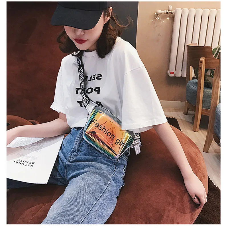 Женская сумка из ПВХ мягкая водонепроницаемая Кроссбоди разных цветов розового