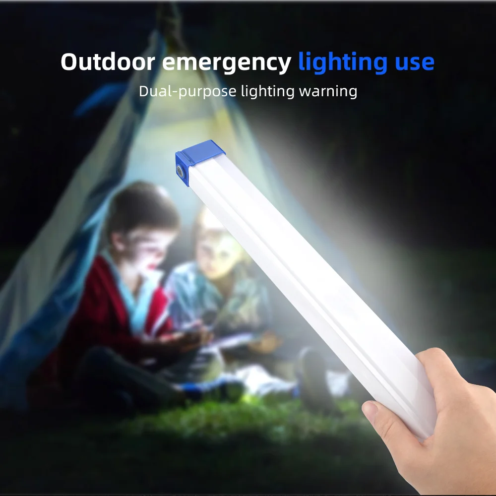 

Emergency Camping Lamp Magnet Portable Light Wand USB Rechargeable Led Light Bar Night Market Light Handheld Led Tube with Hook