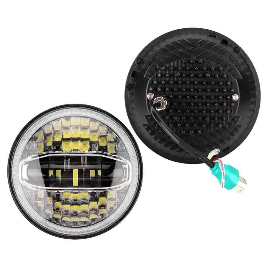 1 Pair 7inch Waterproof 108W Headlamp LED Light Bulb Headlight Fit for Jeep Wrangler JK | Автомобили и мотоциклы