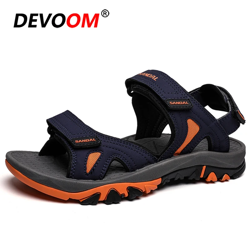 Мужские сандалии для пеших прогулок 2020 открытая летняя мягкая резиновая