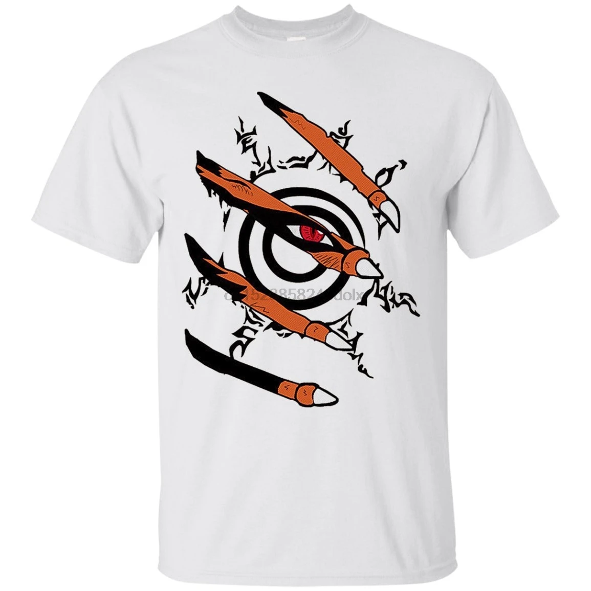 Смешные Наруто одежда Kurama коготь футболка с (2)| |