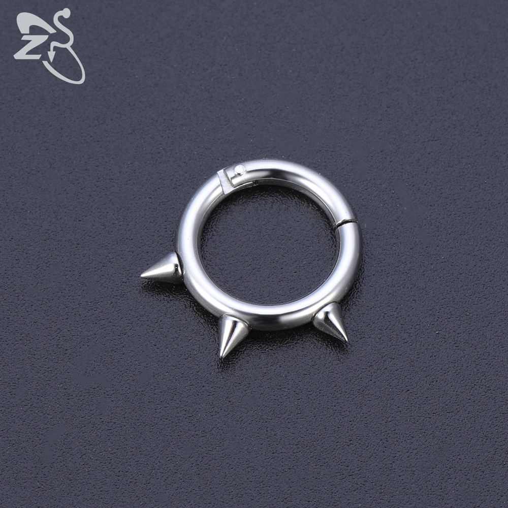 Кольцо для пирсинга в стиле панк ZS 1 шт. кольцо носа из нержавеющей стали мужчин
