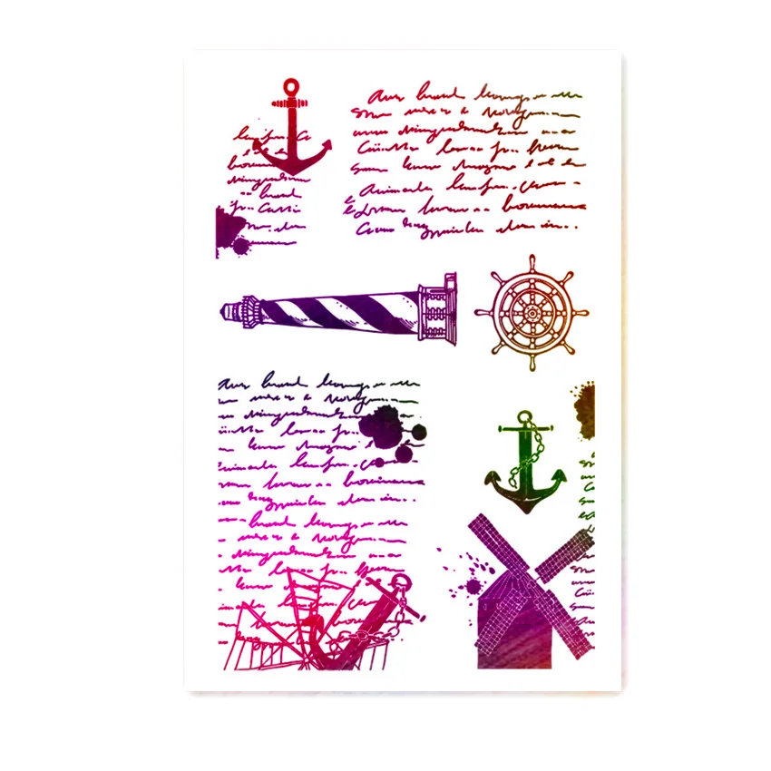 11x16 см Морской Маяк прозрачное уплотнение прозрачные штампы силиконовый валик