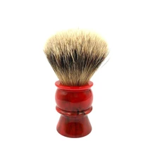 yaqi 24mm 100 silvertip badger hair red resin handle shaving brushes for men