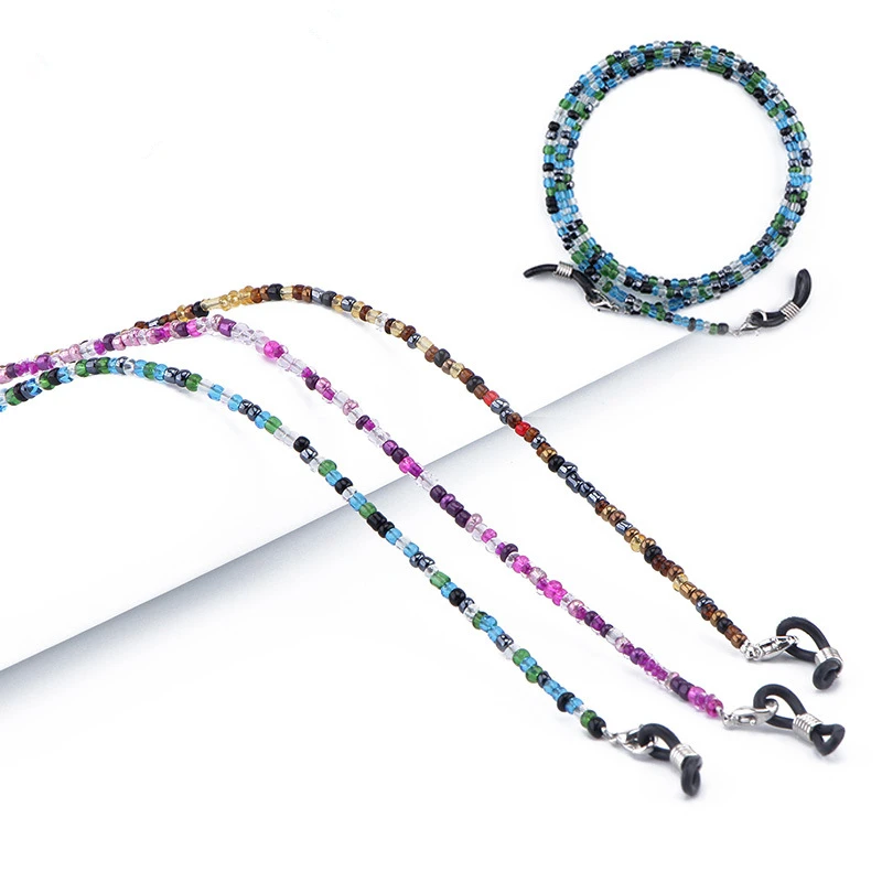 Цепочка для очков женщин цветной антискользящий держатель в стиле ретро шнур