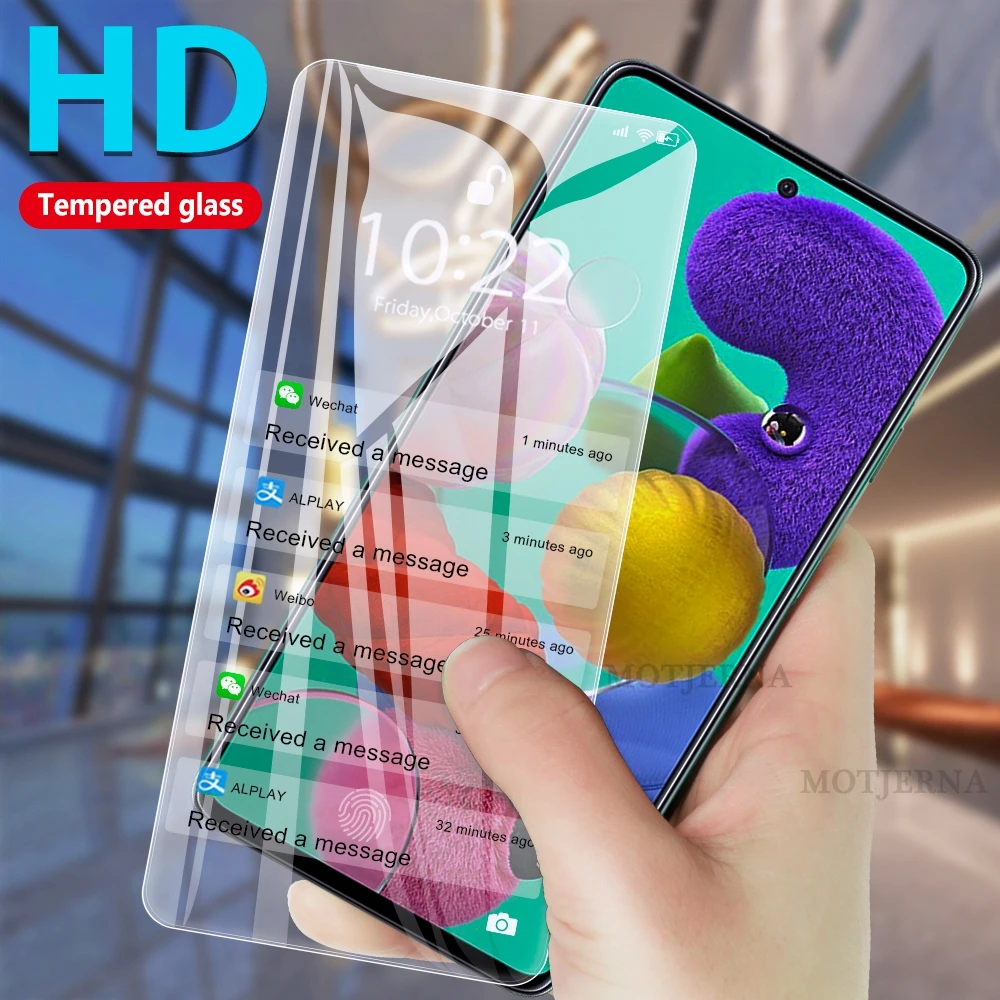 Защитная пленка для экрана samsung Galaxy A71 A51 закаленное стекло A70 защитная на весь