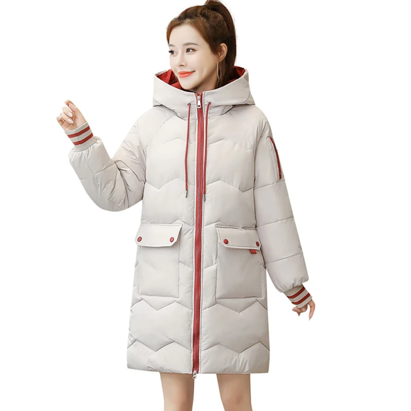 

Women Winter Jacket 2020 New Warm Parkas Outerwear High Quality Down Cotton Coat Female Winter Thicken Cotton Padded Jacket 3XL