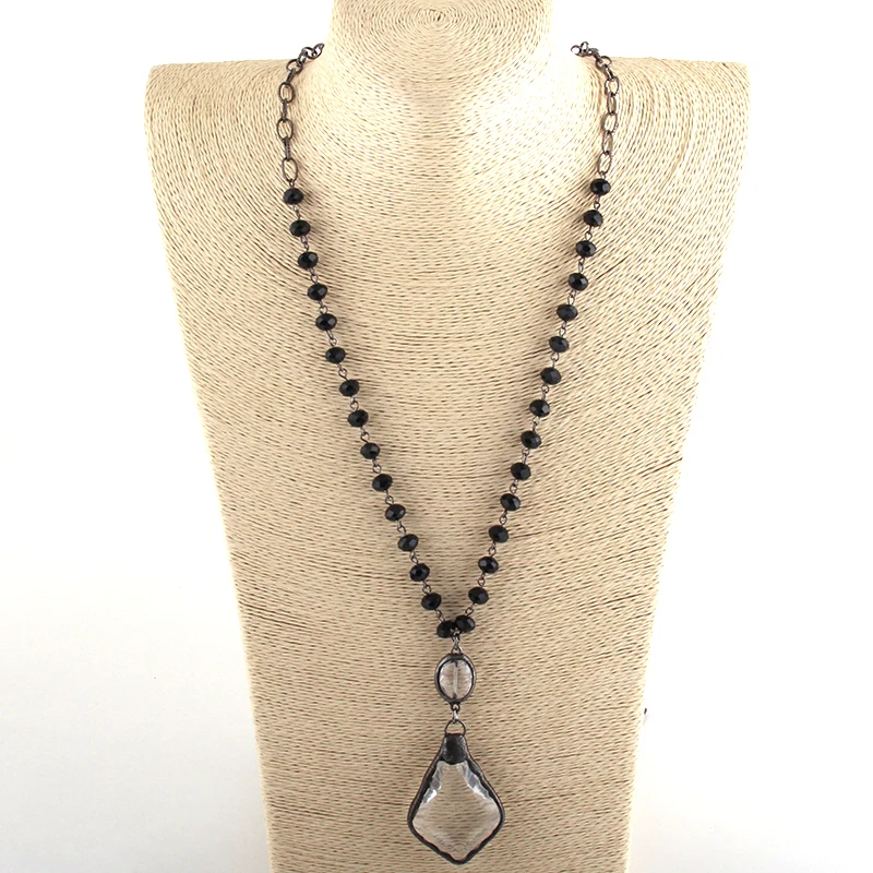 MOODPC модные богемные ювелирные изделия черное оружие с покрытием Цепь Черная