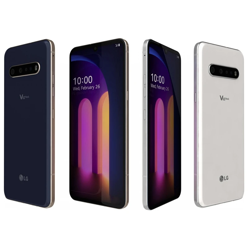lg v60 thinq 5g uskorean version v600 unlocked mobile phone 6 8 8gb ram 128256gb rom octa core 64mp camera android smartphone free global shipping