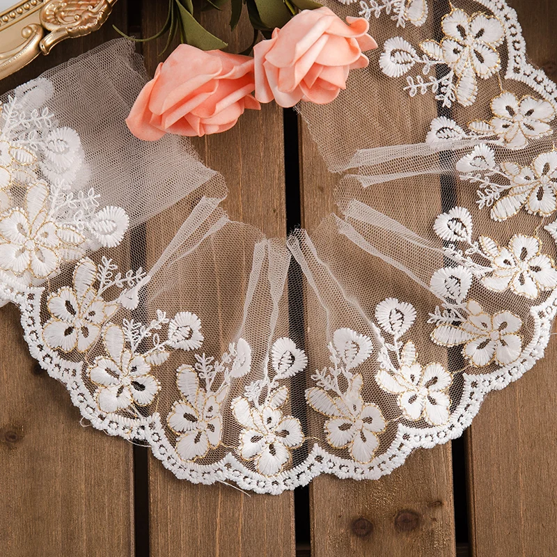Кружевная лента для поделок 2 ярдов/партия аксессуары шитья ширина 9/11 см