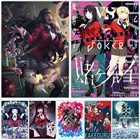 Настенная картина Genshin Impact с персонажами игры, картины с аниме девушкой, принты для спальни, гостиной, спальни, домашний декор, Холщовый плакат HD