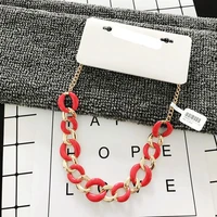 beautiful red popular fashion mainstream goddess temperament clavicle chainelegant creative womens necklace accessories