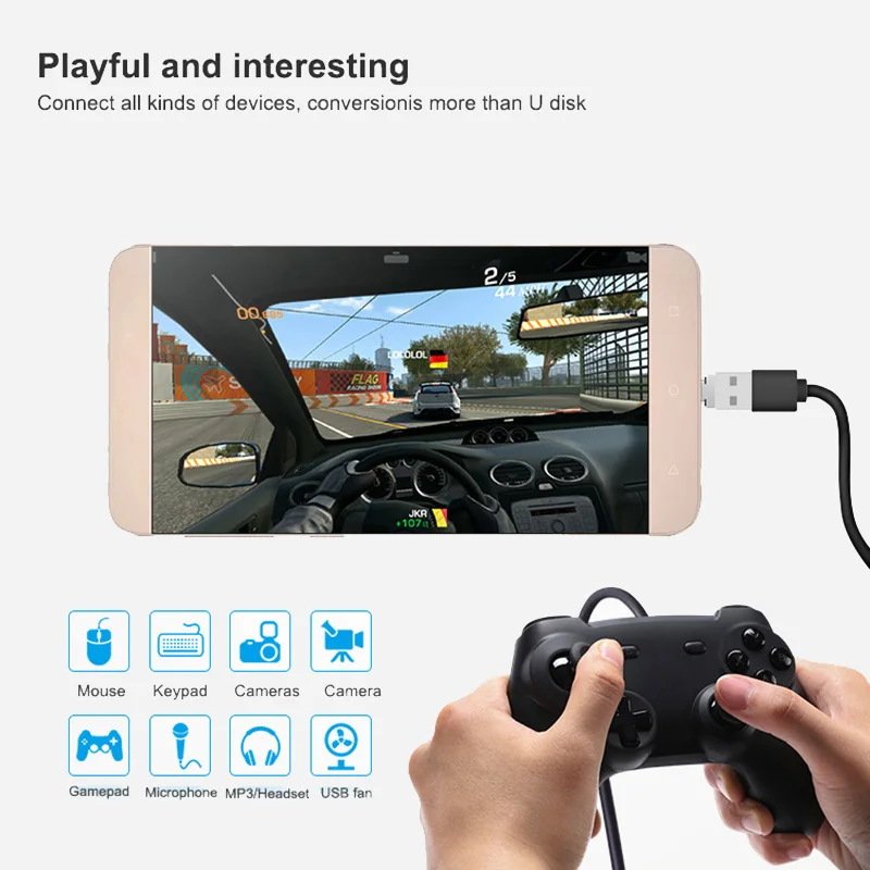 Переходник OTG с Type-C на USB 2 0 для Xiaomi Mi A1 Samsung Galaxy S8 Plus Oneplus 5T Pro Type C | Электроника