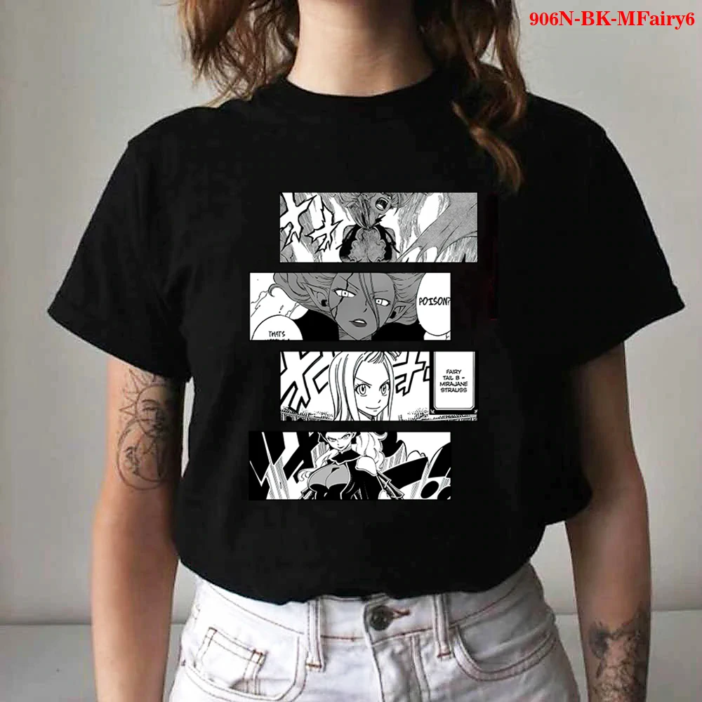

Футболка с рисунком Феи хвоста для мужчин и женщин, Забавный топ с мультяшным рисунком, популярная футболка в стиле Харадзюку С аниме, Уютны...