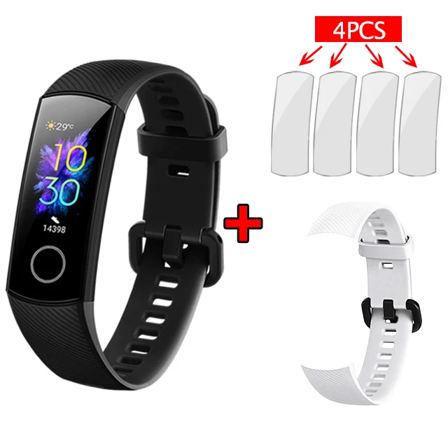 Set 3 Huawei Honor Band 5 Смарт-браслет, Оксиметр крови, кислород, волшебный цвет, сенсорный экран, плавающий ход, обнаружение пульса, сна, сна - Цвет: Set 3