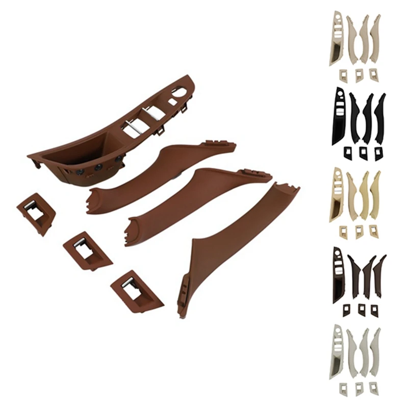 

Новинка 7 шт. передний правый подлокотник для сиденья водителя автомобиля ручка для межкомнатной двери 1 отверстие для-BMW F10 10-17 LHD интерьер автомобиля