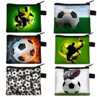 Footbally Soccerly, мужской футбольный кошелек, новые детские кошельки, короткий кошелек, спортивный мяч, игра, соревнования, мини кошелек для монет