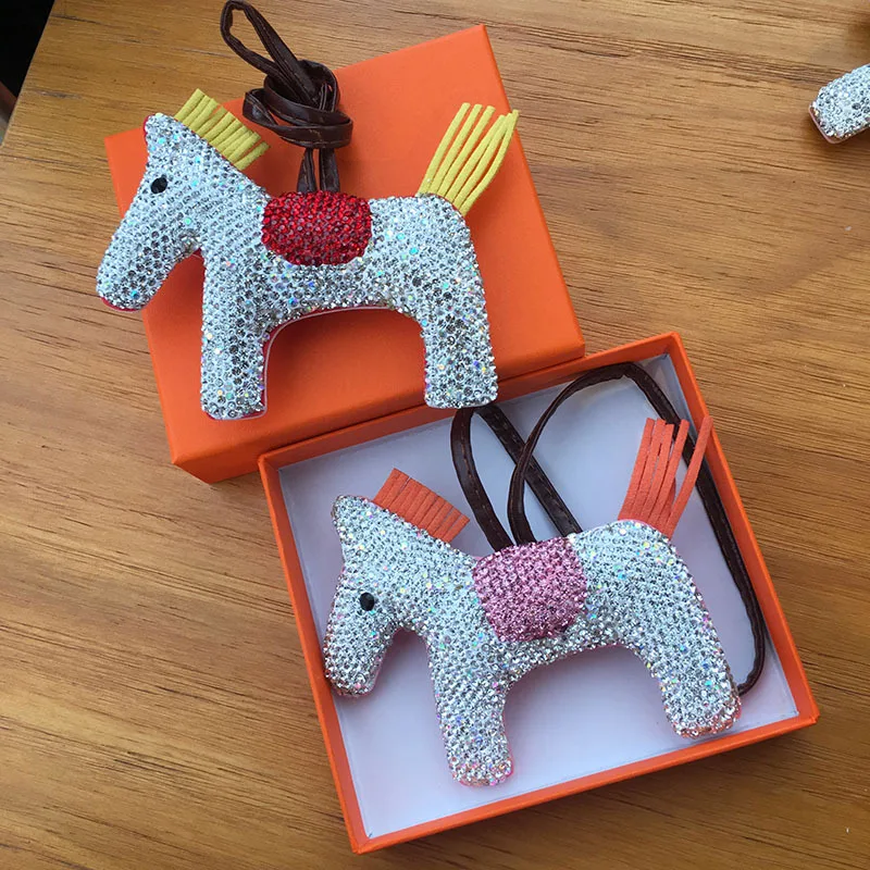 Ручная работа бриллиант милая подвеска пони женская мода для сумки рюкзака