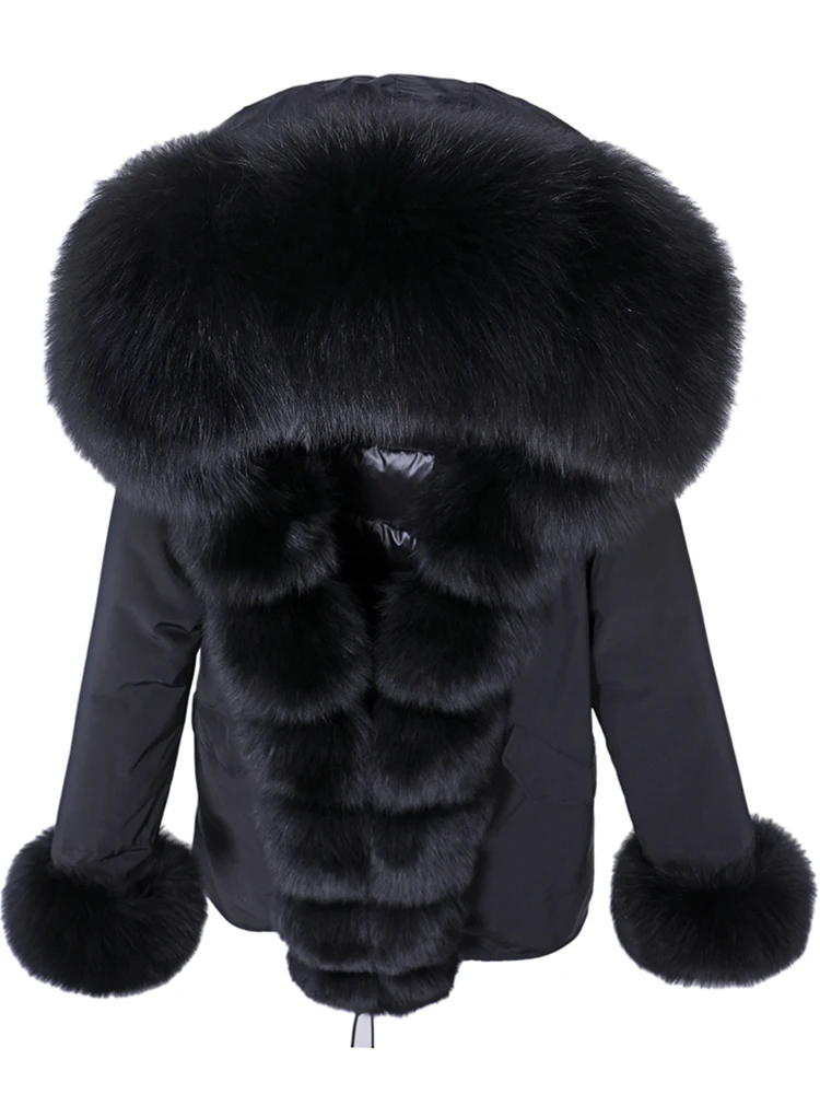 

2021 New Winter Ladies parka coat, long thick down lining, super warm series, real fox fur coat, free shipping tax included