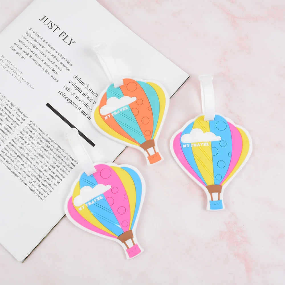 Креативный мультфильм воздушный шар Клей багажная бирка силиконовая на заказ