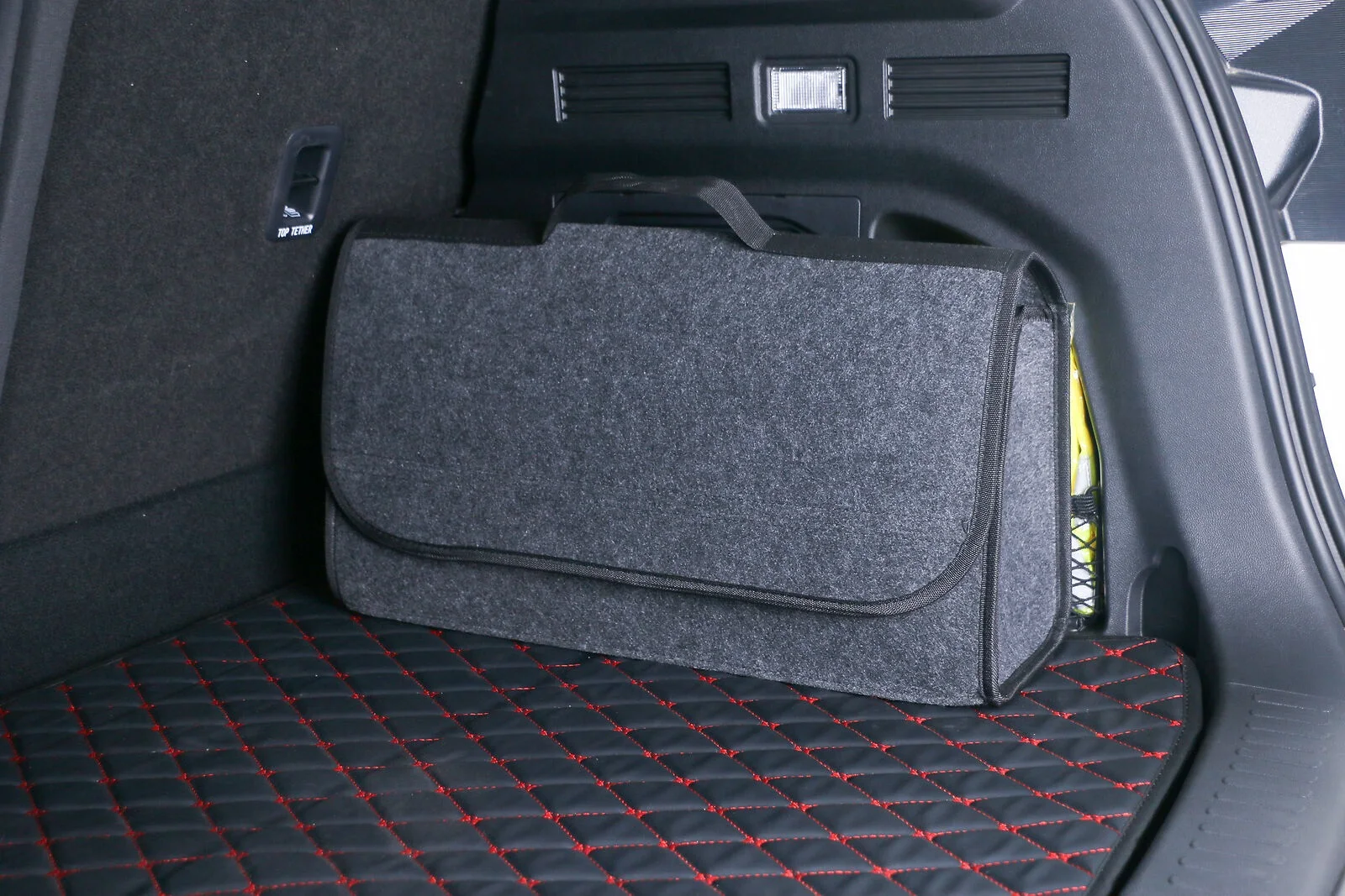 

Car Boot Organiser Large Carpet Storage Bag Tools Travel Tidy Hook Loop Case