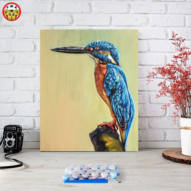 Цифровая живопись художественная декоративная Kingfisher|Картины по номерам| |