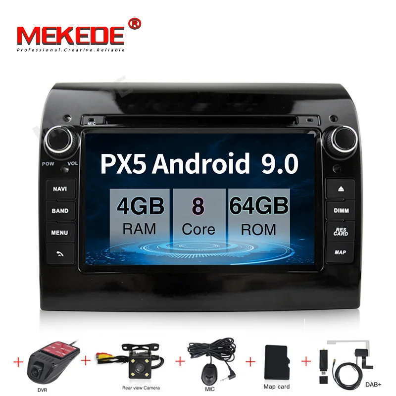 64G camera DVR DAB " Android7.1 Авто Радио автомобильный dvd-плеер gps навигация Мультимедиа Стерео для Fiat Ducato 2008- CITROEN Jumper PEUGEOT Boxer - Цвет: 64G camera DVR DAB