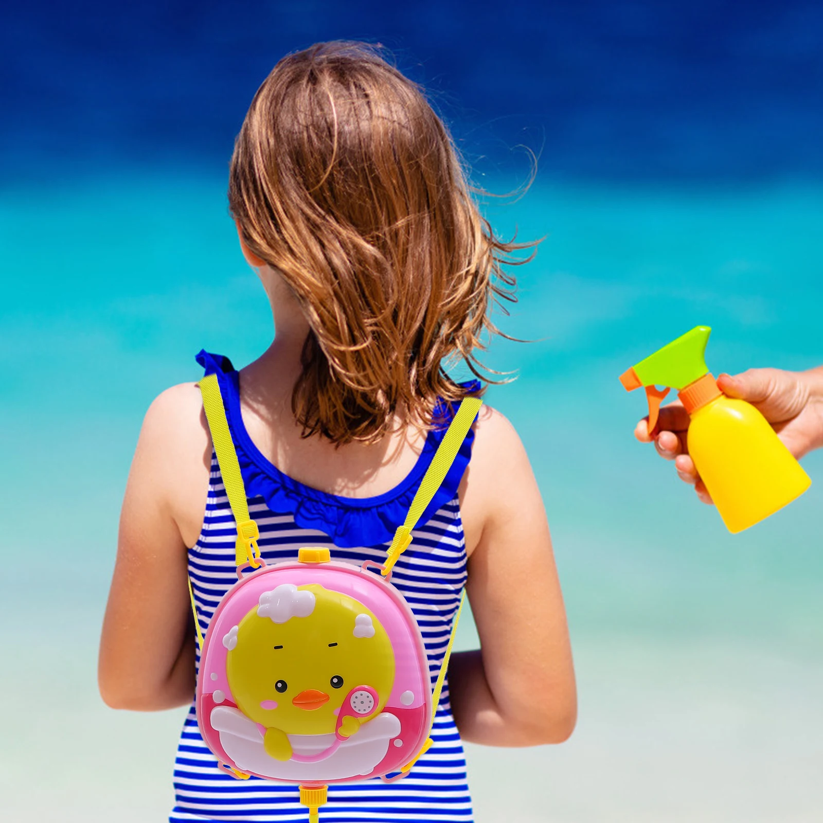 

1Pc Animal Water Water Spray Toy Backpack Children Long Range Beach Play Toy