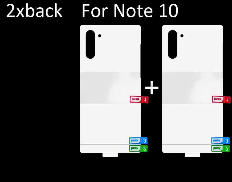2xback Imak гидрогель пленка для samsung Galaxy Note 10 плюс сзади спереди Экран защитный прозрачный Олеофобное - Цвет: 2xback