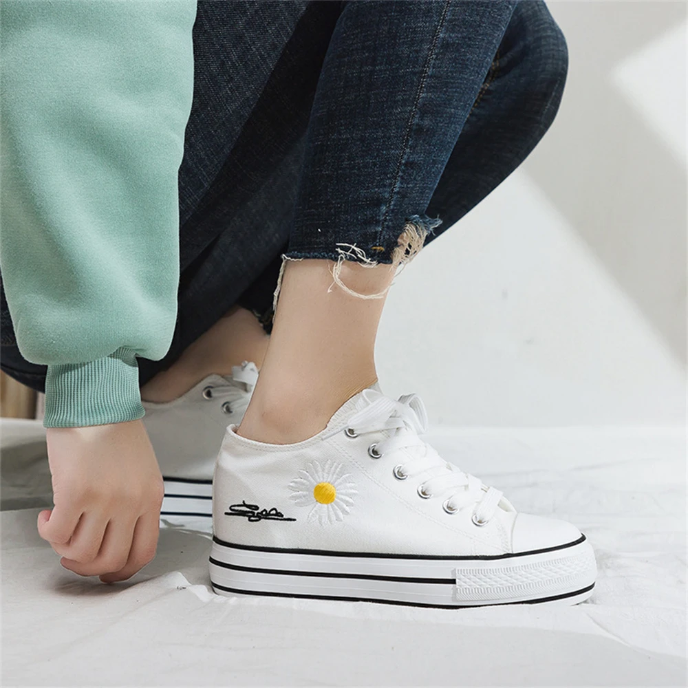 

Shoes For Women 2021 Plates Mujer Vulcanizar Los Zapatos Flats Kobieta Wulkanizacji Buty Chaussures Casual Sneakers Espadrilles