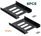 Монтажный кронштейн для SSD, 6 шт., 2,5-3,5 дюйма, адаптер для жесткого диска SSD, держатель для дисков, металлический Монтажный кронштейн, адаптер для ПК SSD