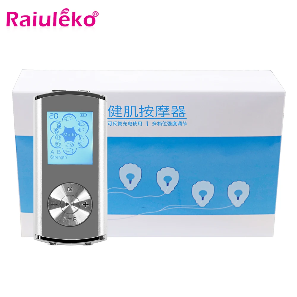 Английский Электрический Herald Тенс акупунктуры массажер мышц тела Цифровая