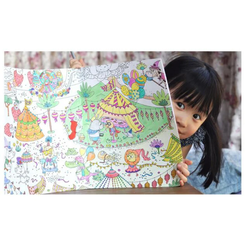 Рождественская книжка раскраска линия Эскиз Рисование учебник Китайская