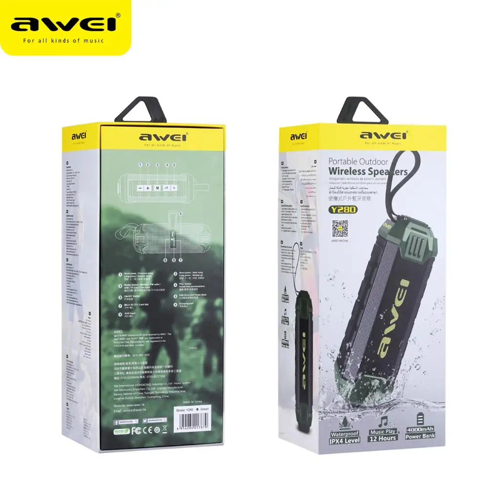 

Awei Y280, , AUX, TF-, FM, Bluetooth