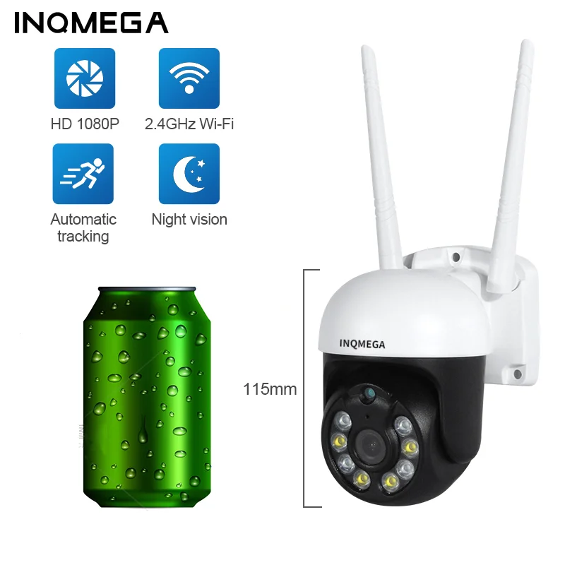 Мини камера видеонаблюдения INQMEGA 2 МП 4 кратный зум Wi Fi|Камеры видеонаблюдения| |