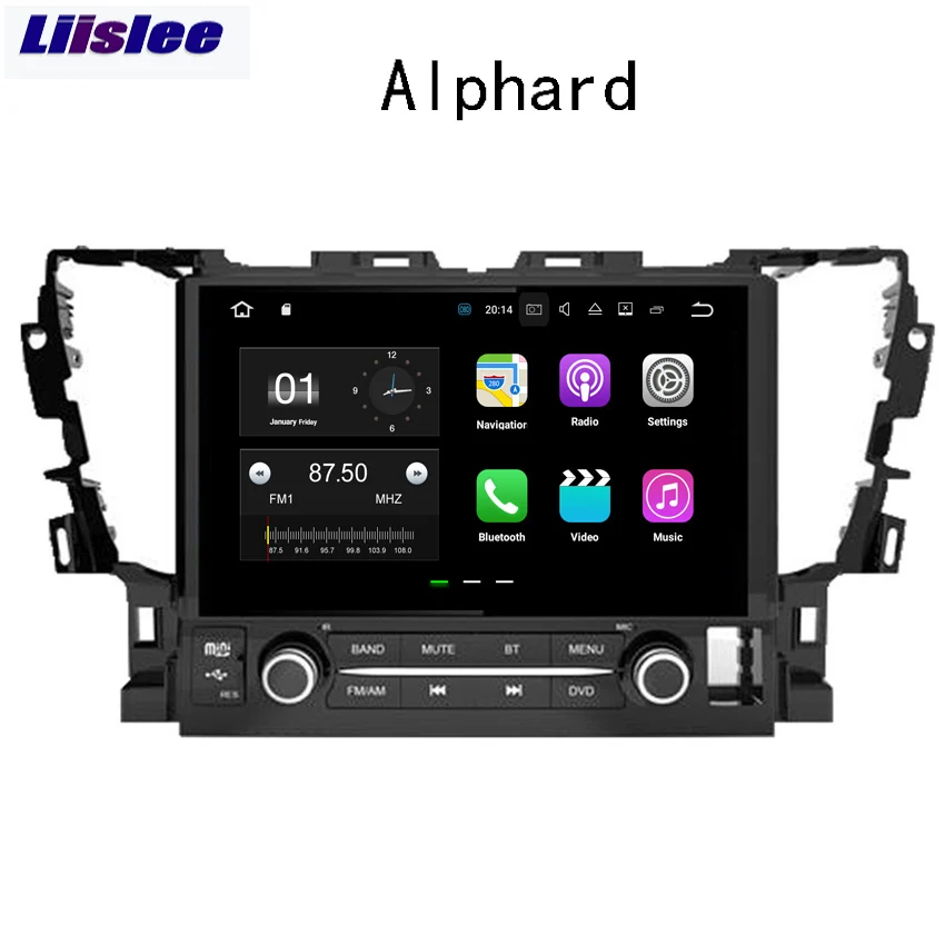 Liislee 2 din Автомобильный навигатор GPS Android для Toyota Alphard Vellfire AH30 2015 ~ 2018 Raido большой