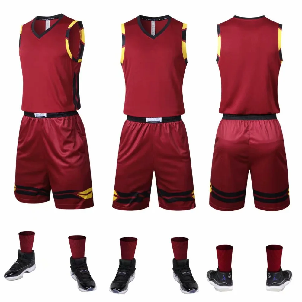 Новинка комплект униформы для баскетбола мужчин и женщин спортивная одежда