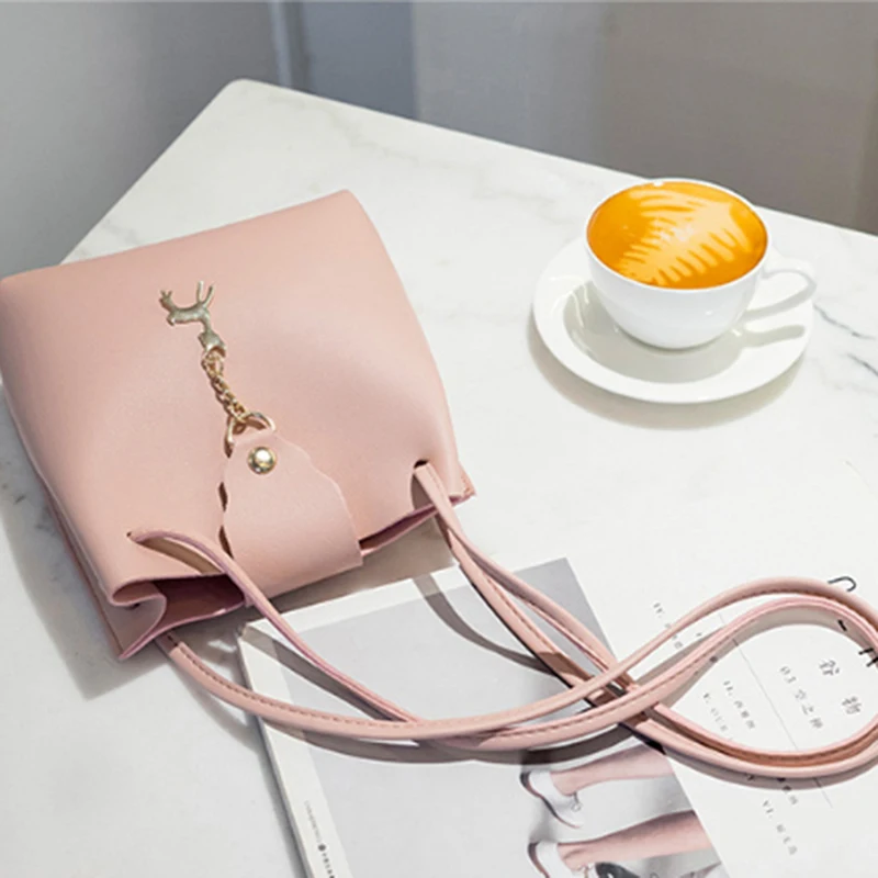 2020 модная женская сумка через плечо из искусственной кожи маленькая с подвеской