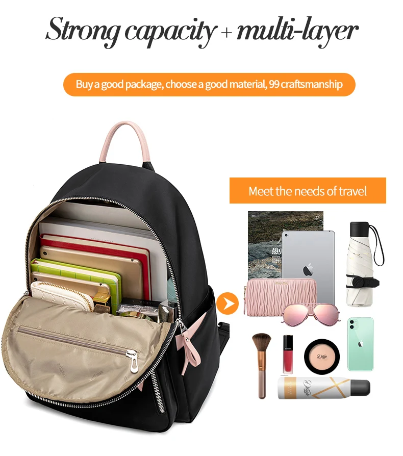 ZOGERmochila feminina new Oxford cloth casual simple backpack fashion canvas bag travel bag mochila mujer