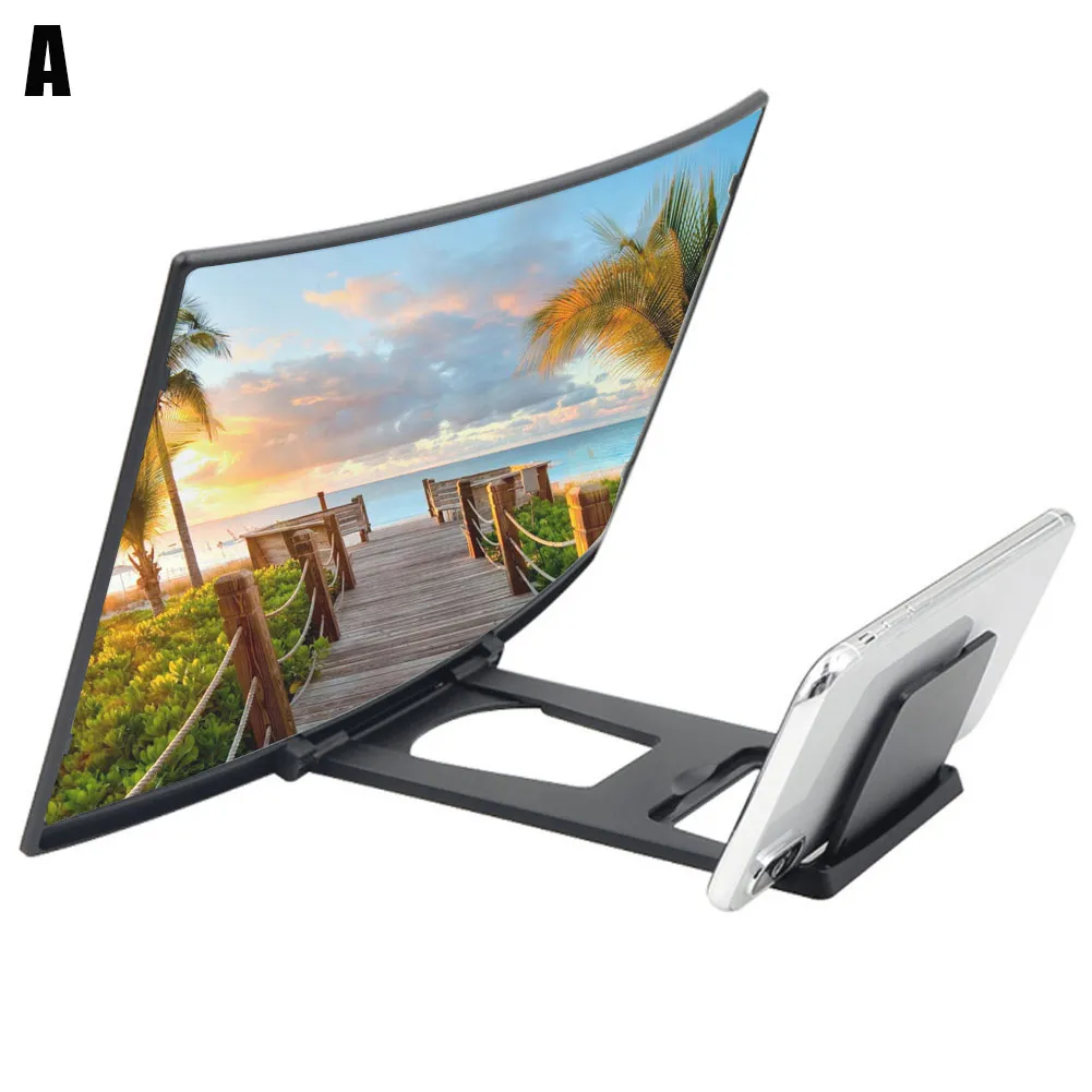 3D Лупа выдвижной усилитель экран мобильного телефона HD Универсальный 12 дюймов