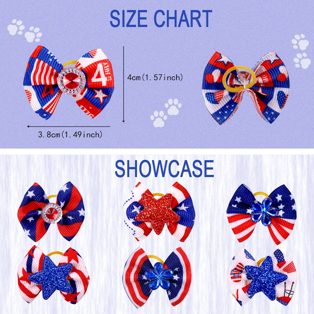 60 шт. на День независимости США товары для животных галстук-бабочка собаки