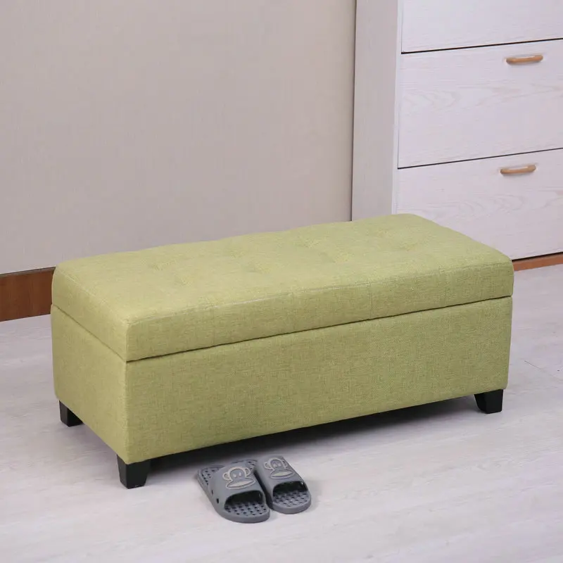 

H1 European Storage Stool Clothing Store Stool Pedal Sofa Living Room Bench Bed Fabric Storage Can Sit Shoes Bench Cheap